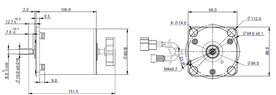 破壁機(jī)無(wú)刷電機(jī)圖紙